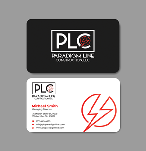 Business Card Design by Innovative Graphix for PARADIGM LINE CONSTRUCTION LLC | Design: #32791441