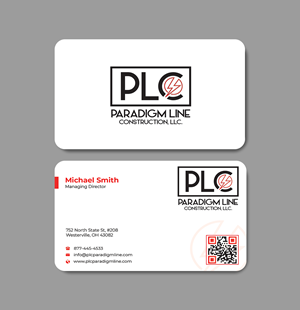 Business Card Design by Innovative Graphix for PARADIGM LINE CONSTRUCTION LLC | Design: #32791474