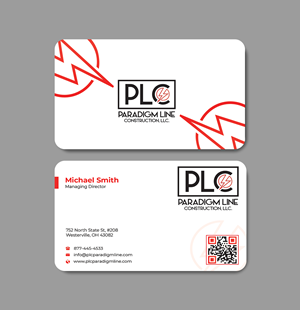 Business Card Design by Innovative Graphix for PARADIGM LINE CONSTRUCTION LLC | Design: #32791475