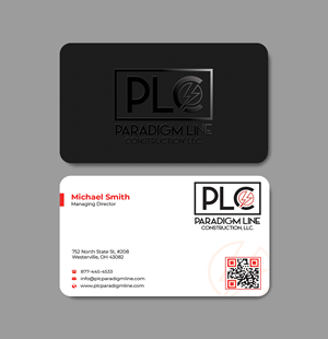 Business Card Design by Innovative Graphix for PARADIGM LINE CONSTRUCTION LLC | Design: #32791477