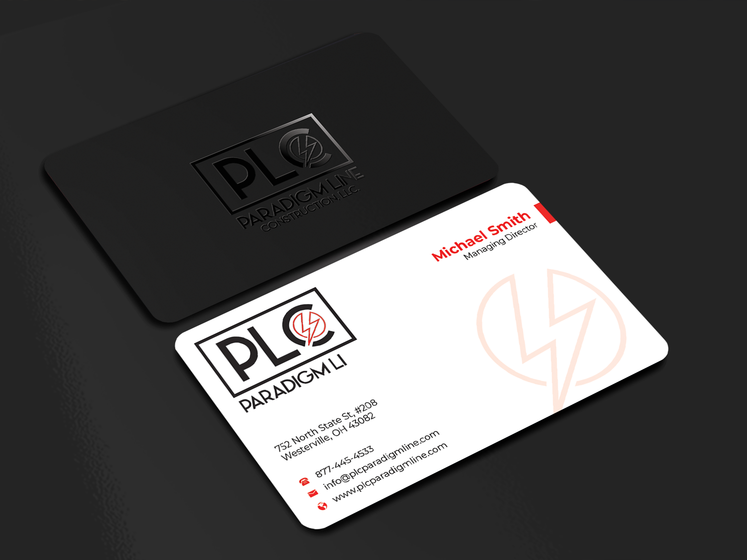 Business Card Design by Innovative Graphix for PARADIGM LINE CONSTRUCTION LLC | Design #32791539