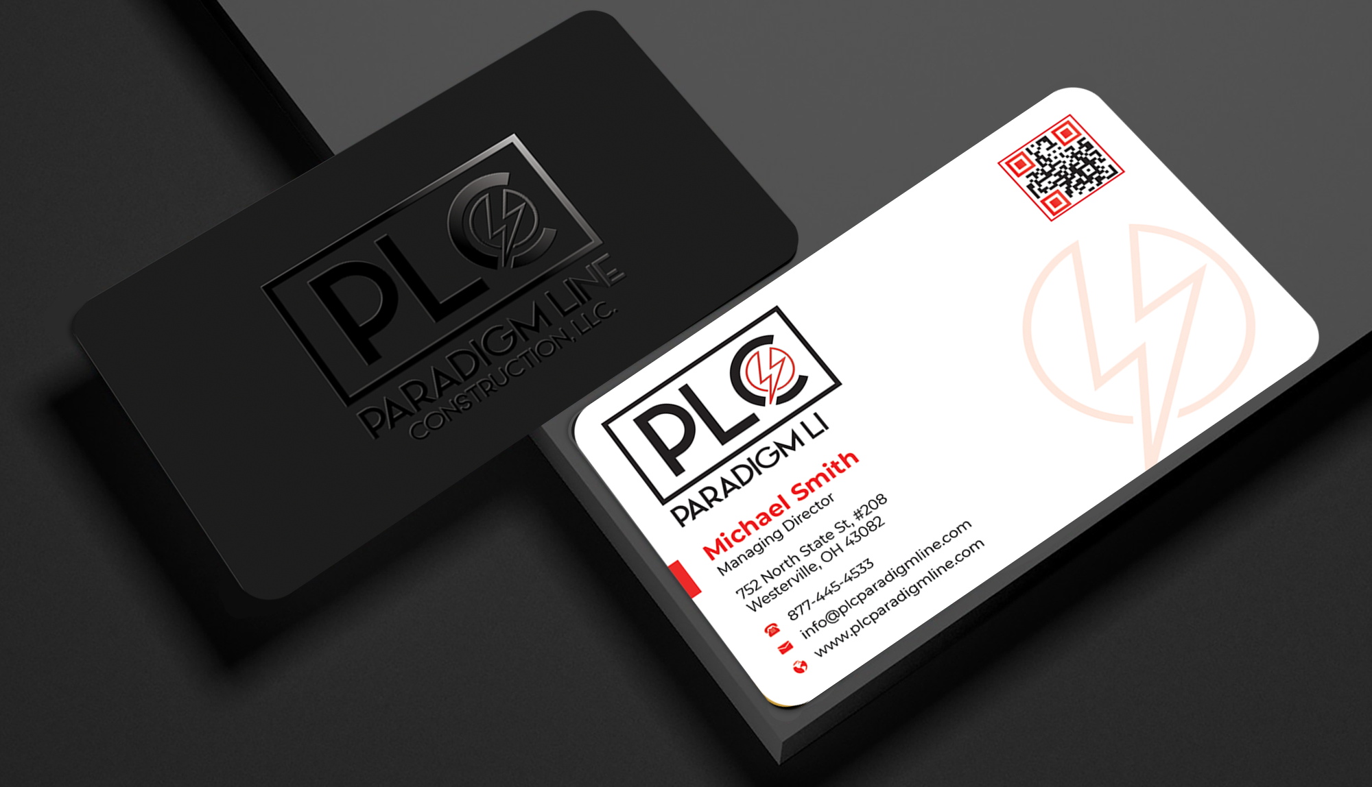 Business Card Design by Innovative Graphix for PARADIGM LINE CONSTRUCTION LLC | Design #32791589
