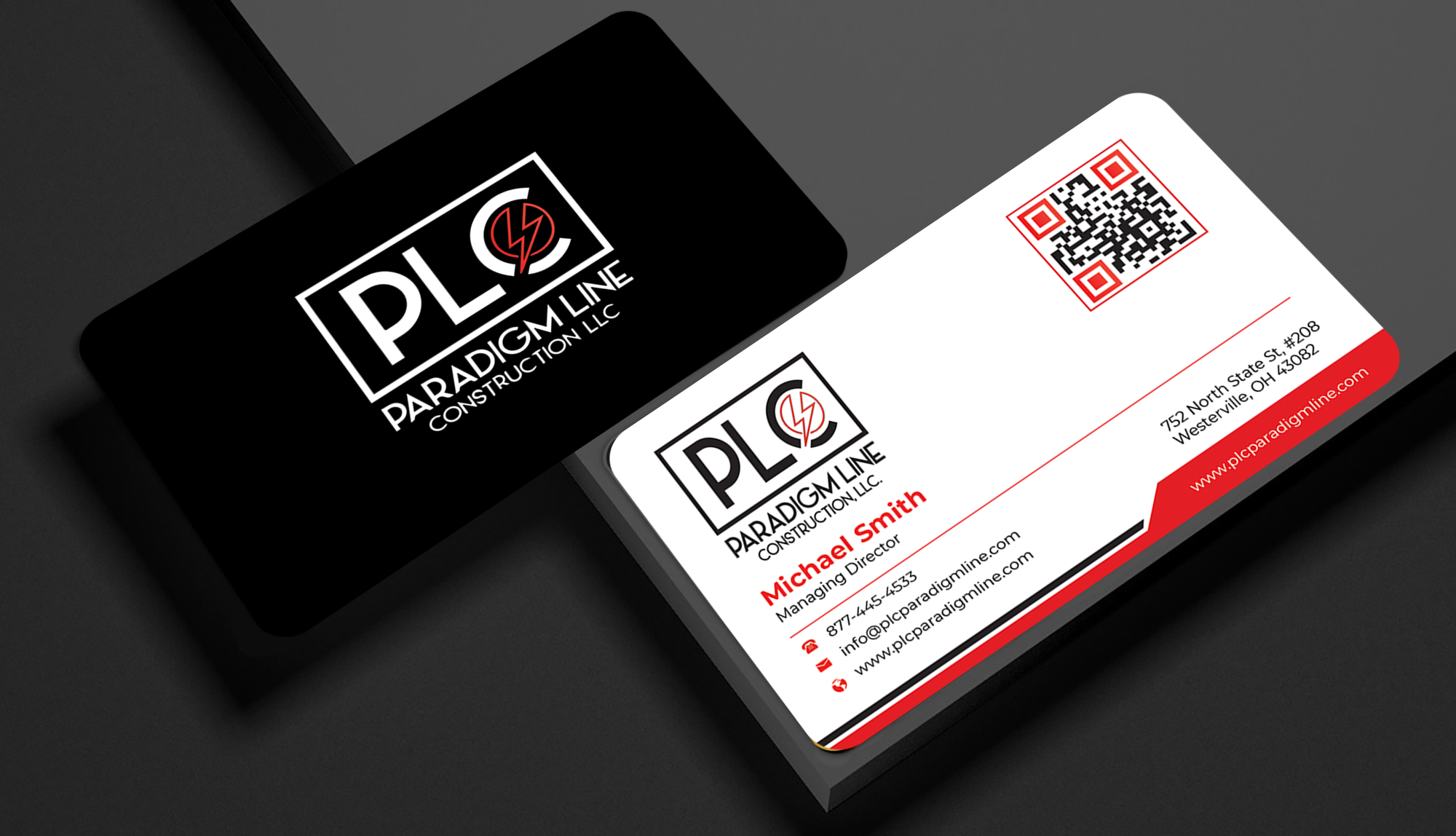 Visitenkarten-Design von Innovative Graphix für PARADIGM LINE CONSTRUCTION LLC | Design #32792718