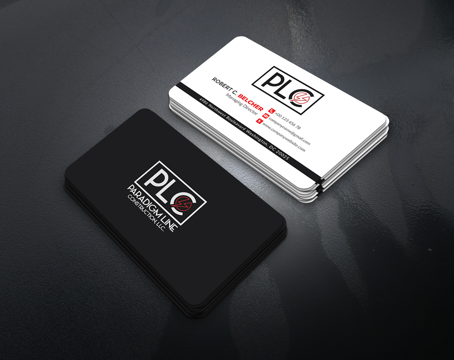 Design de Carte de Visite par artbitin pour PARADIGM LINE CONSTRUCTION LLC | Design #32790718