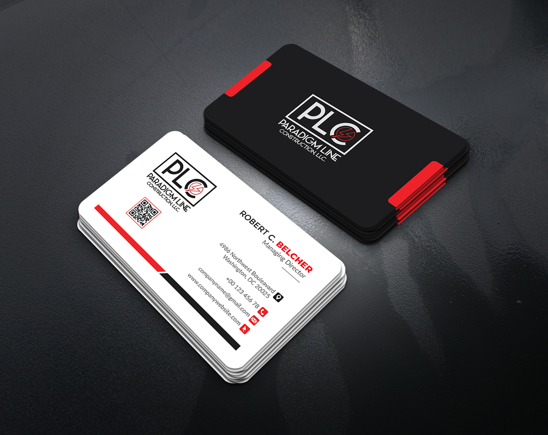 Design de Carte de Visite par artbitin pour PARADIGM LINE CONSTRUCTION LLC | Design #32790719