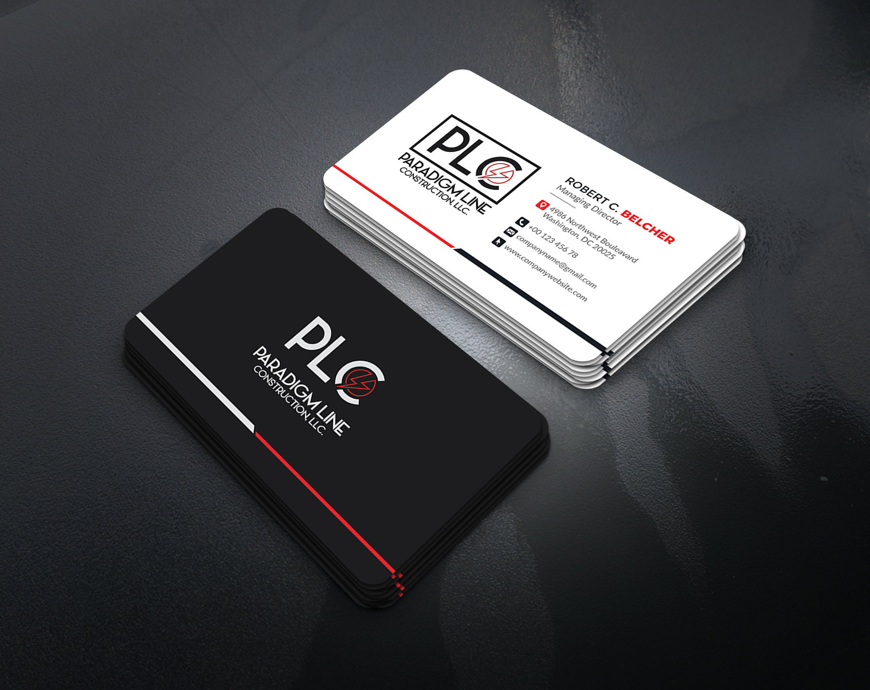 Design de Carte de Visite par artbitin pour PARADIGM LINE CONSTRUCTION LLC | Design #32790721