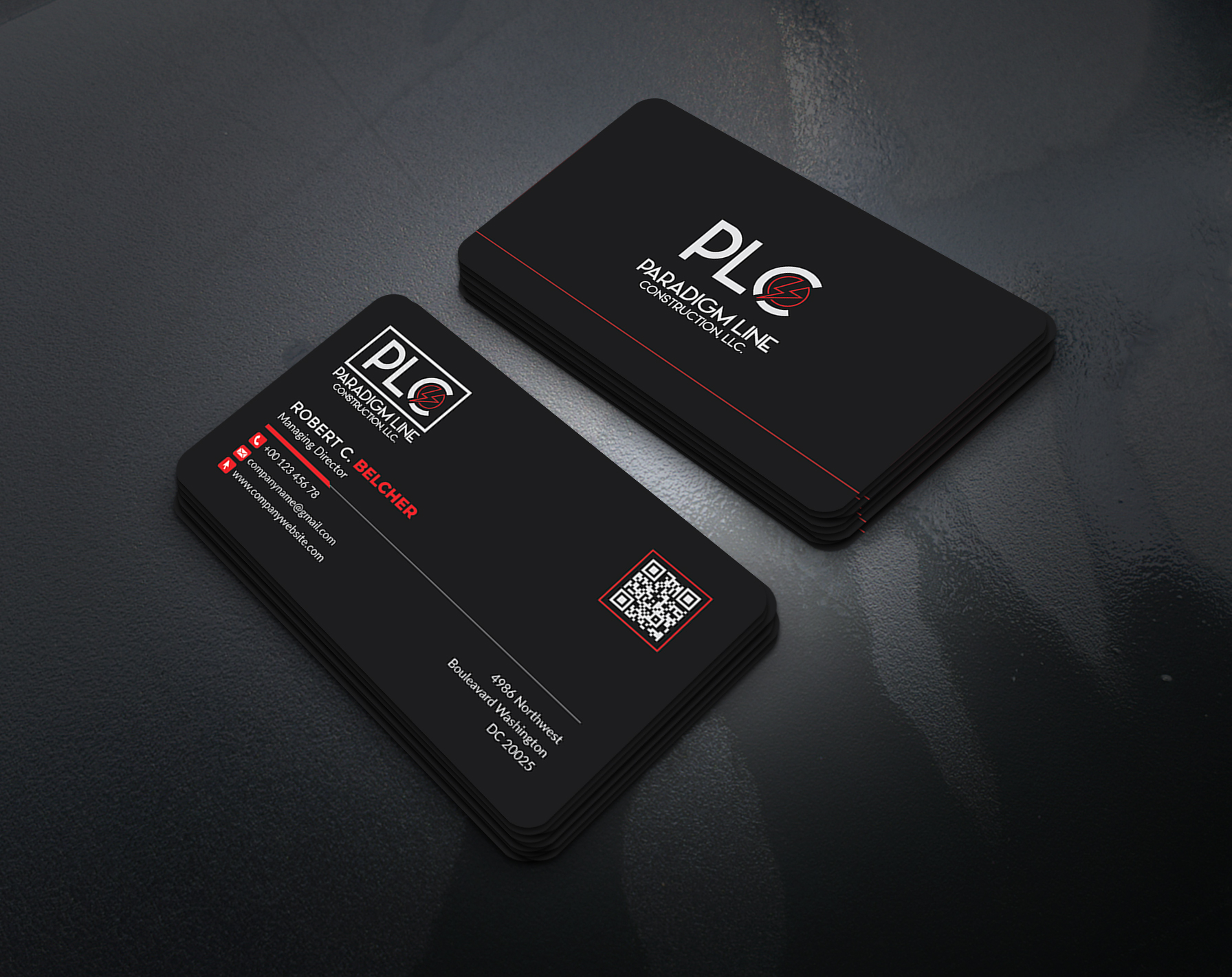 Design de Carte de Visite par artbitin pour PARADIGM LINE CONSTRUCTION LLC | Design #32790724