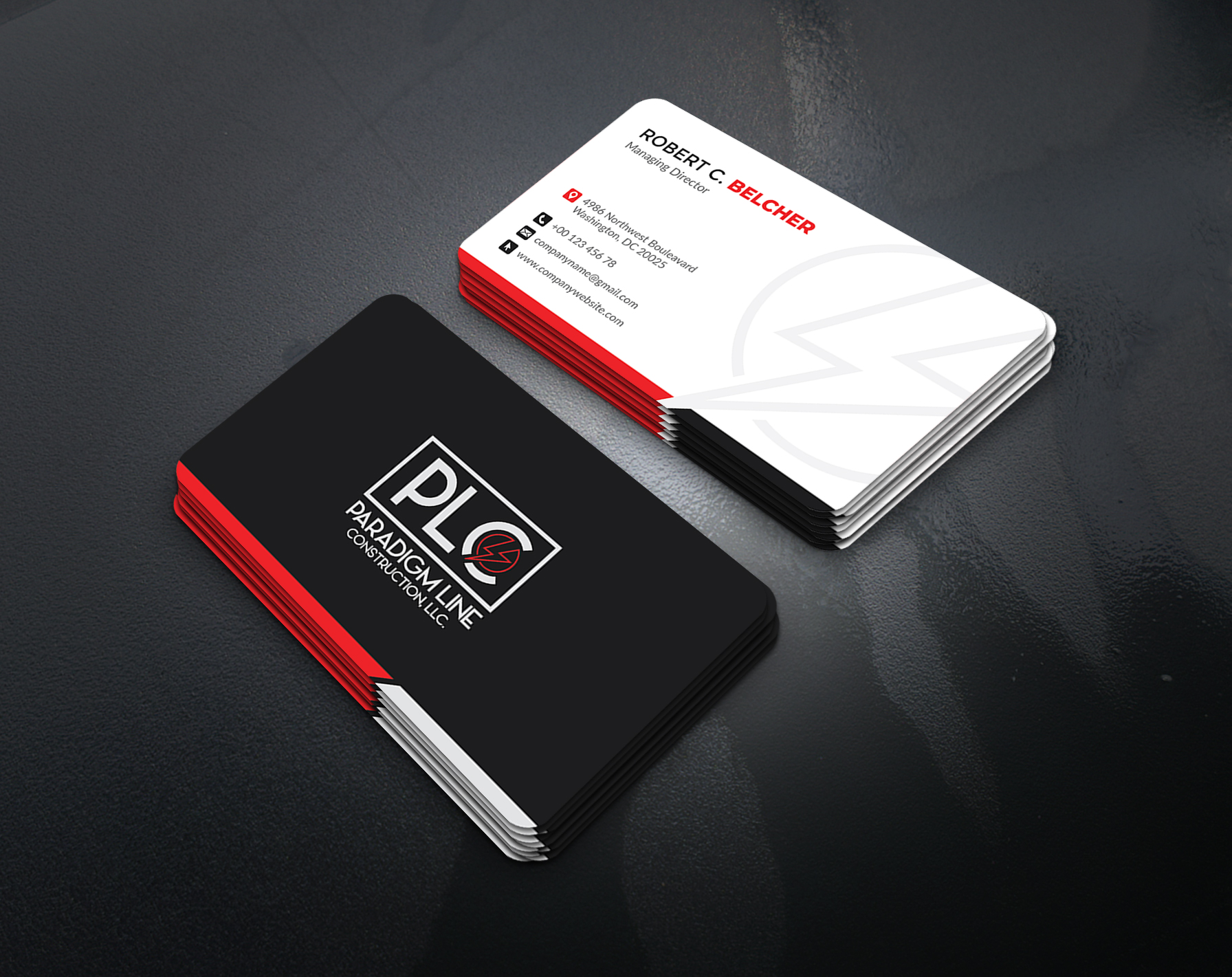 Design de Carte de Visite par artbitin pour PARADIGM LINE CONSTRUCTION LLC | Design #32790726