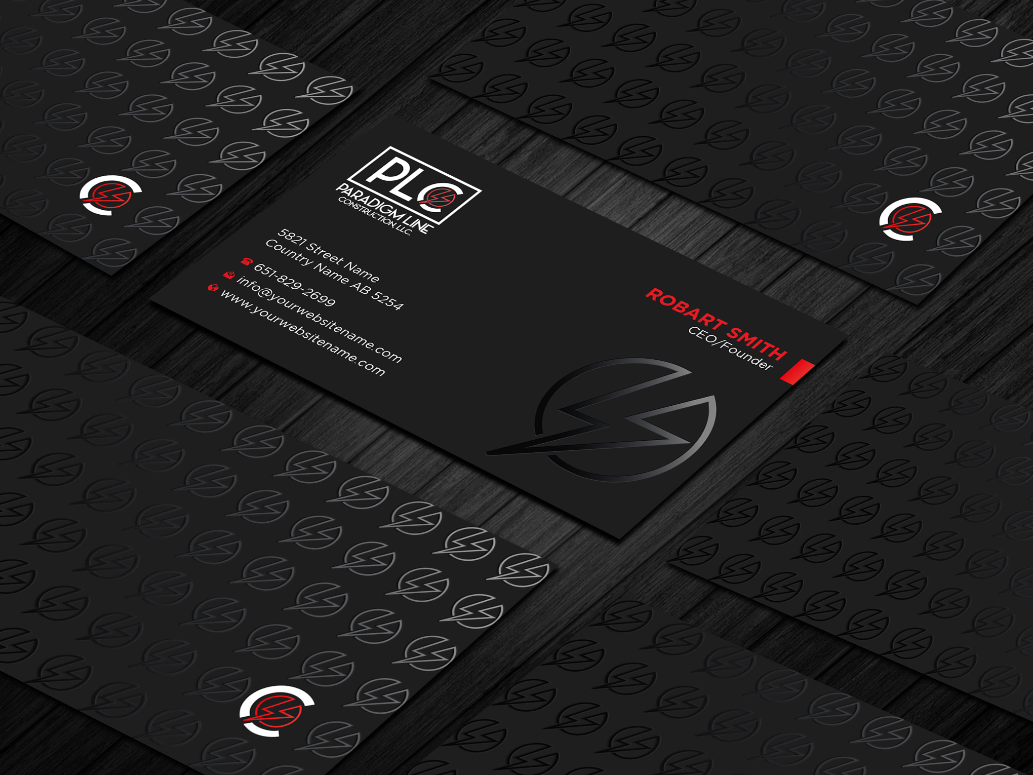 Design de Carte de Visite par Uttom 2 pour PARADIGM LINE CONSTRUCTION LLC | Design #32789897