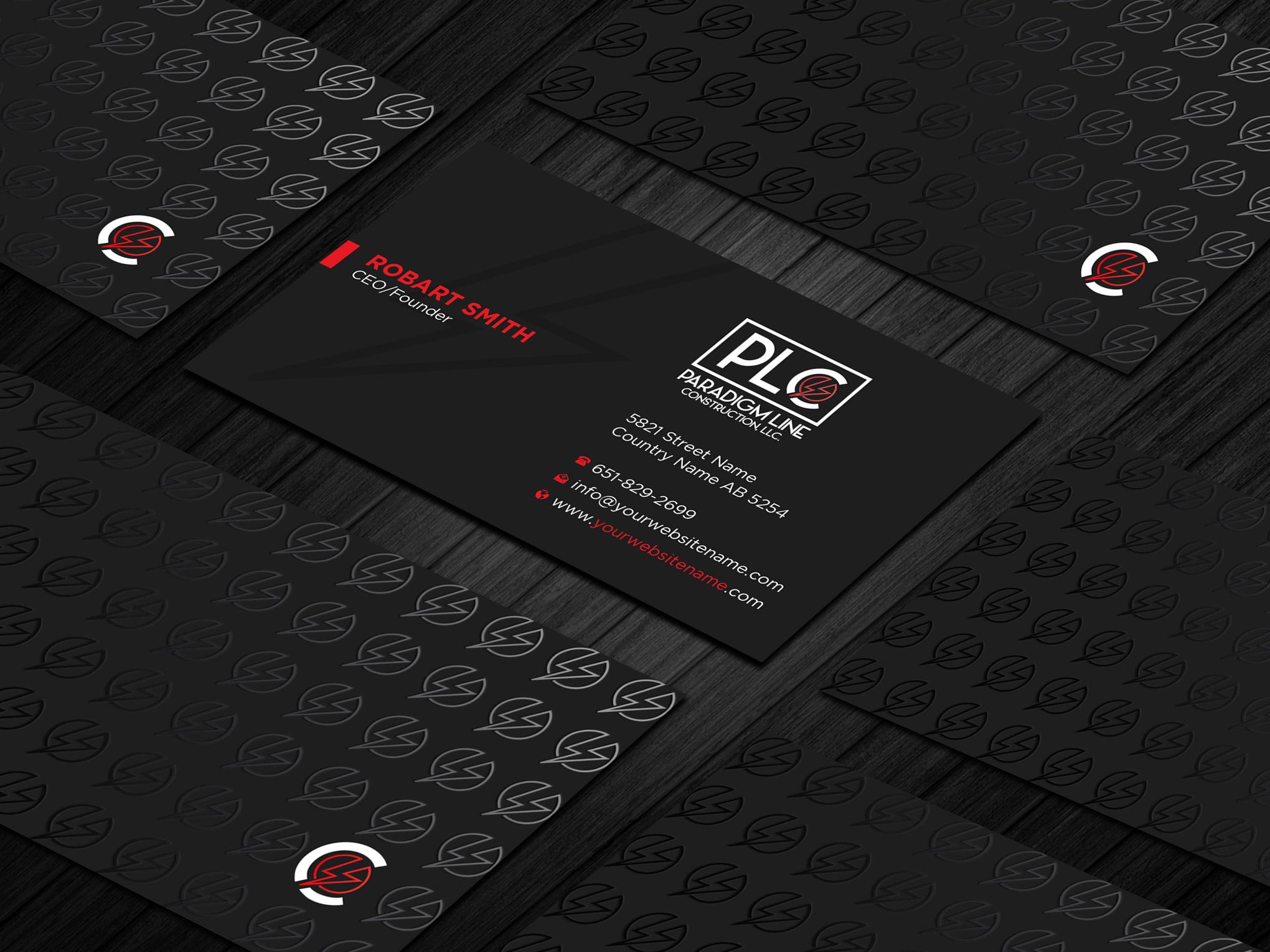 Design de Carte de Visite par Uttom 2 pour PARADIGM LINE CONSTRUCTION LLC | Design #32789898