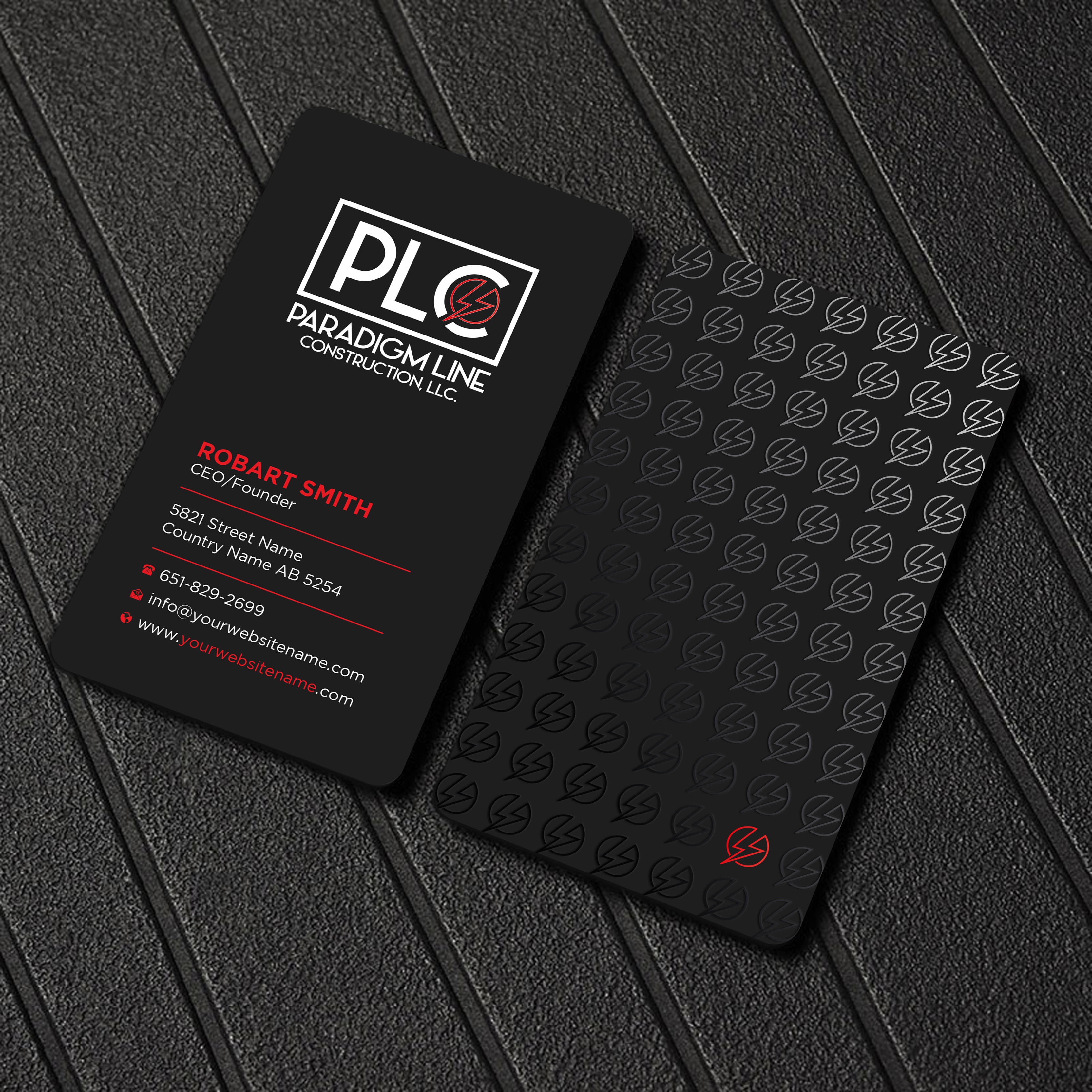 Design de Carte de Visite par Uttom 2 pour PARADIGM LINE CONSTRUCTION LLC | Design #32790010