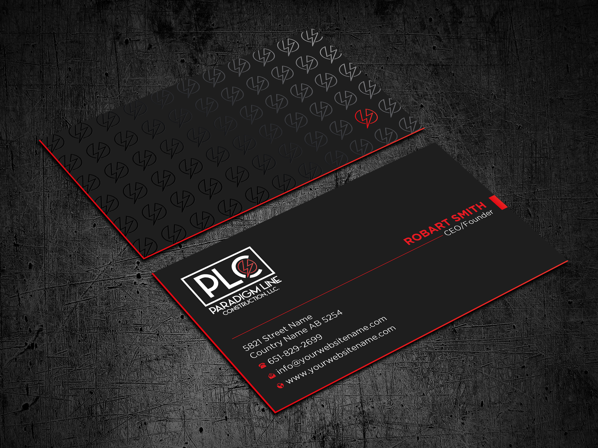 Design de Carte de Visite par Uttom 2 pour PARADIGM LINE CONSTRUCTION LLC | Design #32790322