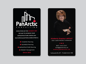 Business Card Design by Creative Moon Design for PANARCTIC CONSULTING | Design: #32809715