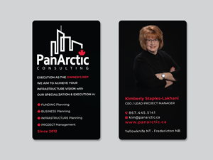 Business Card Design by Creative Moon Design for PANARCTIC CONSULTING | Design: #32809716