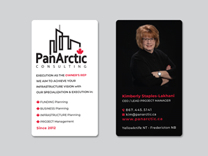 Business Card Design by Creative Moon Design for PANARCTIC CONSULTING | Design: #32809717