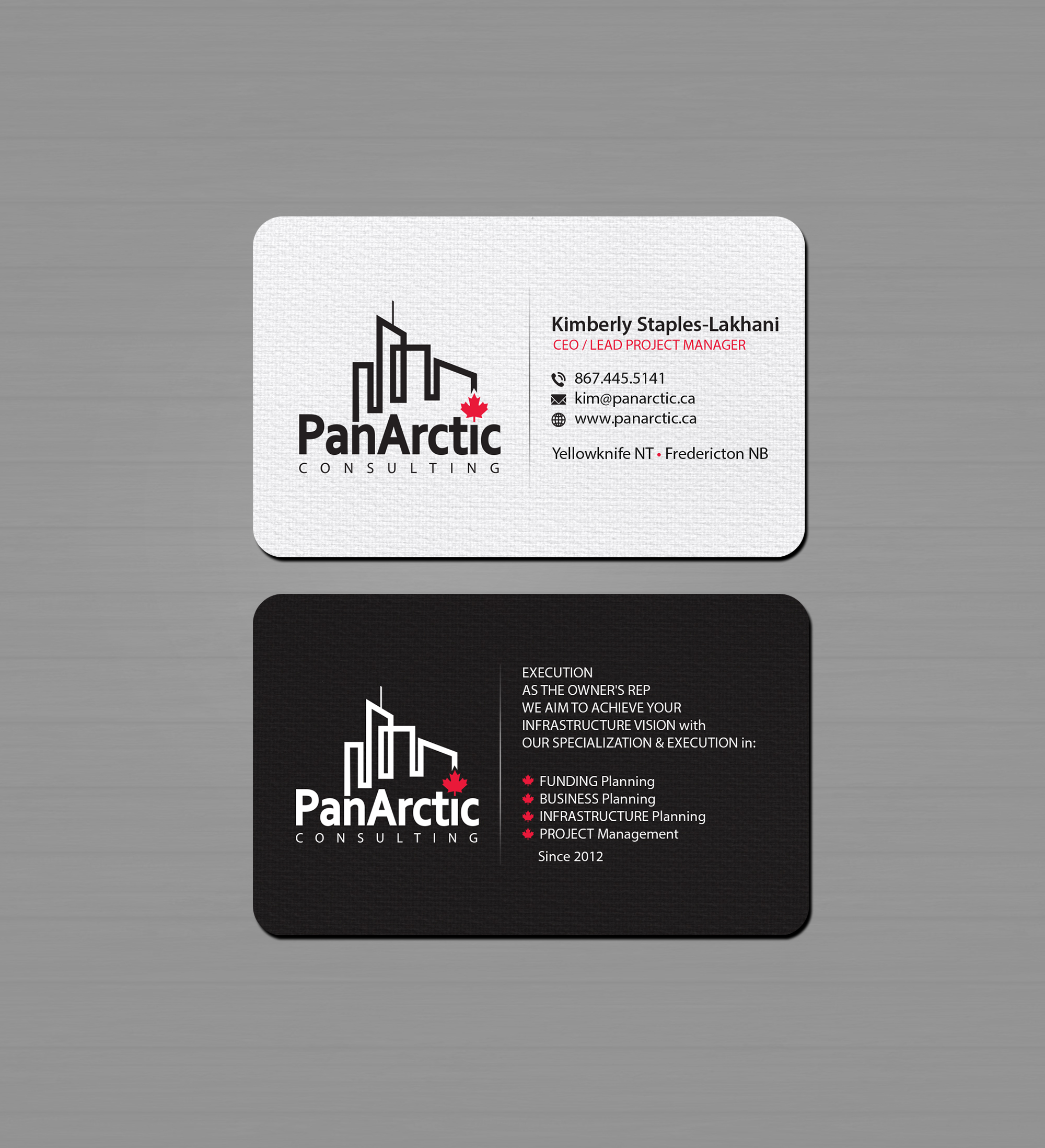 Business Card Design by Creations Box 2015 for PANARCTIC CONSULTING | Design #32814100