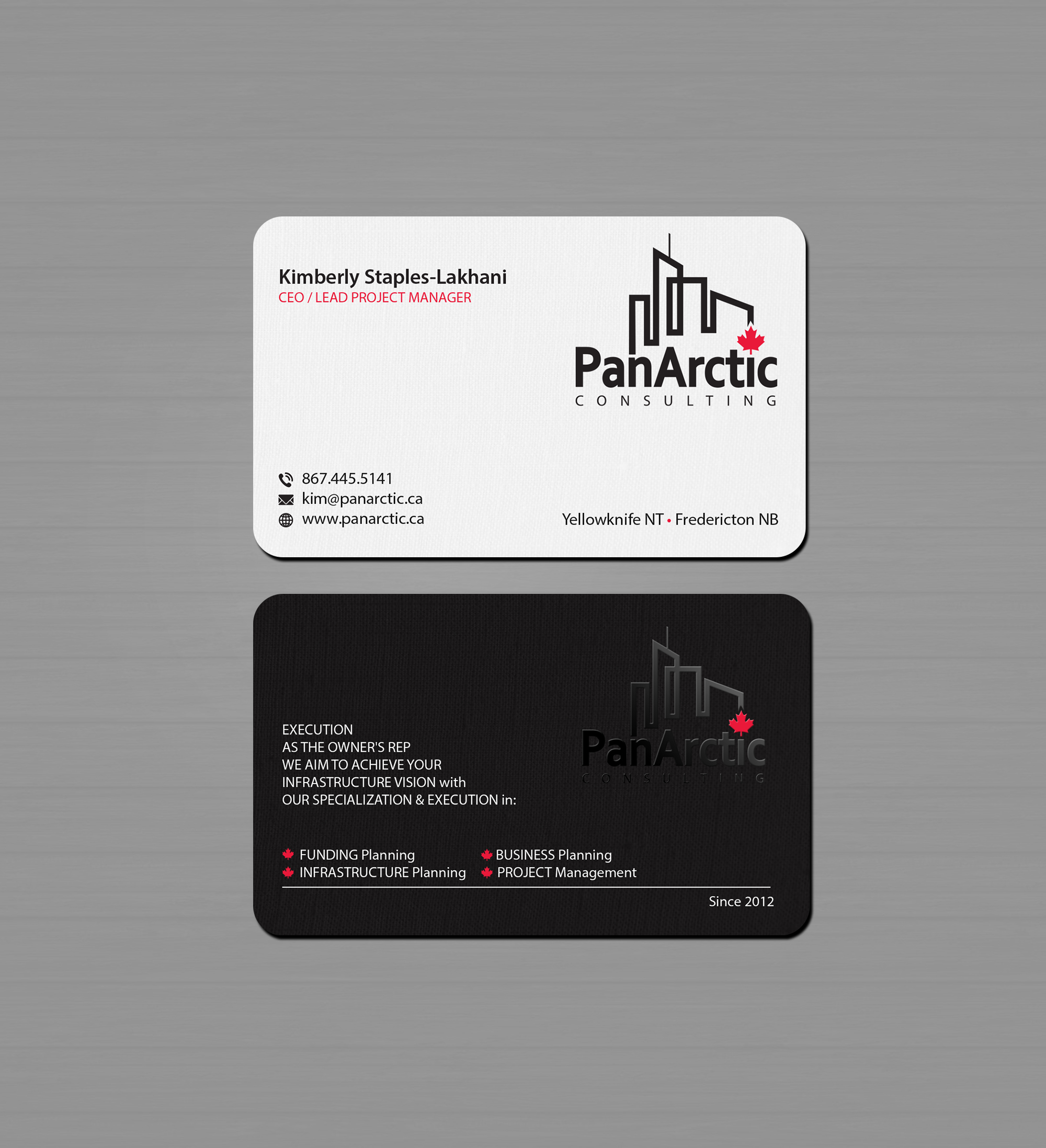 Diseño de Tarjeta de Presentación por Creations Box 2015 para PANARCTIC CONSULTING | Diseño #32814106