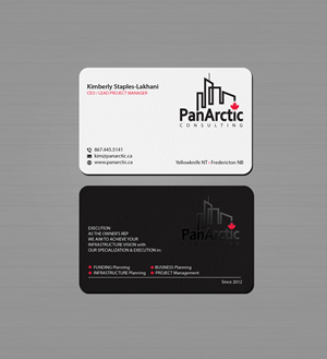 Business Card Design by Creations Box 2015 for PANARCTIC CONSULTING | Design: #32814106