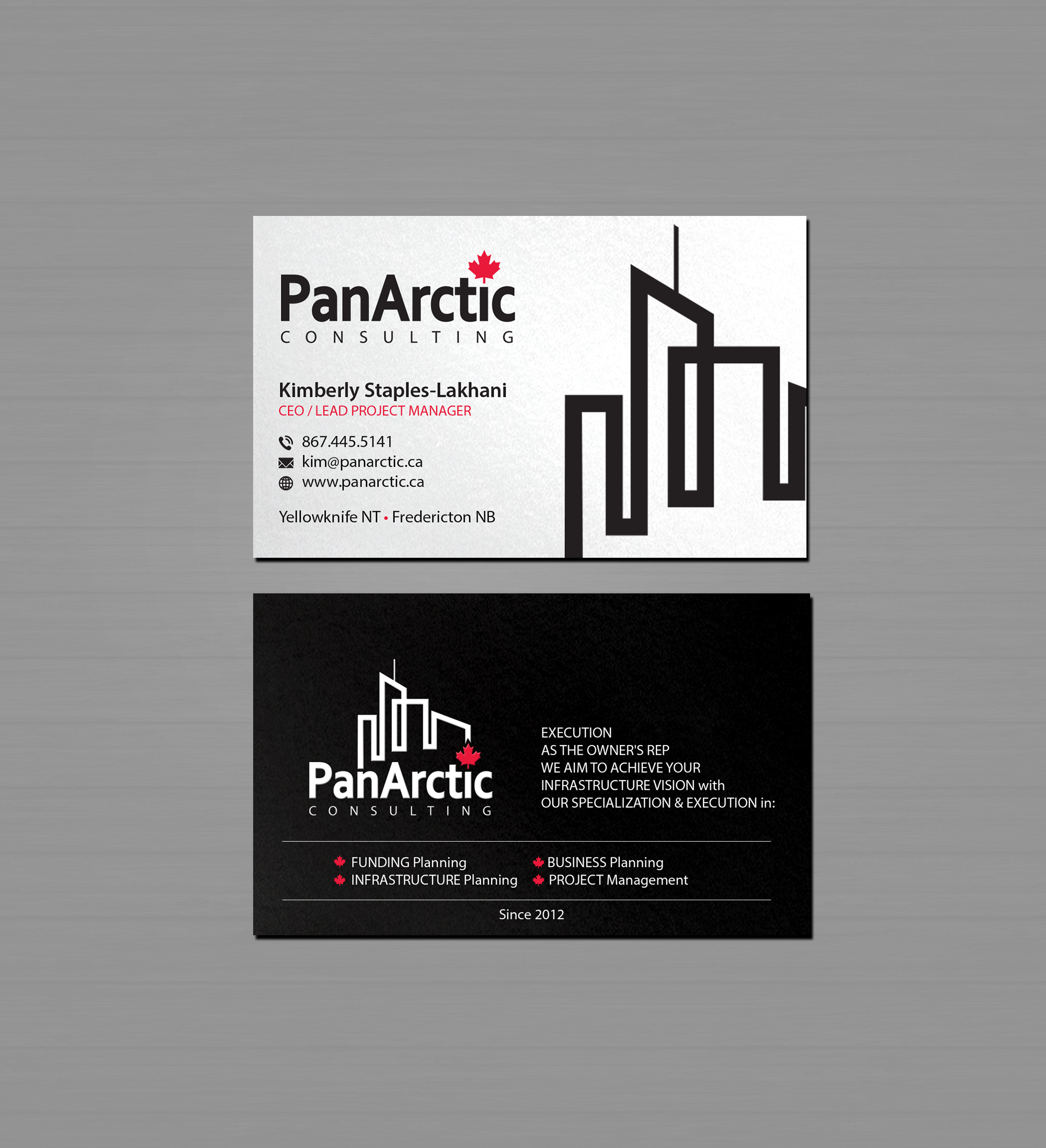 Business Card Design by Creations Box 2015 for PANARCTIC CONSULTING | Design #32814107