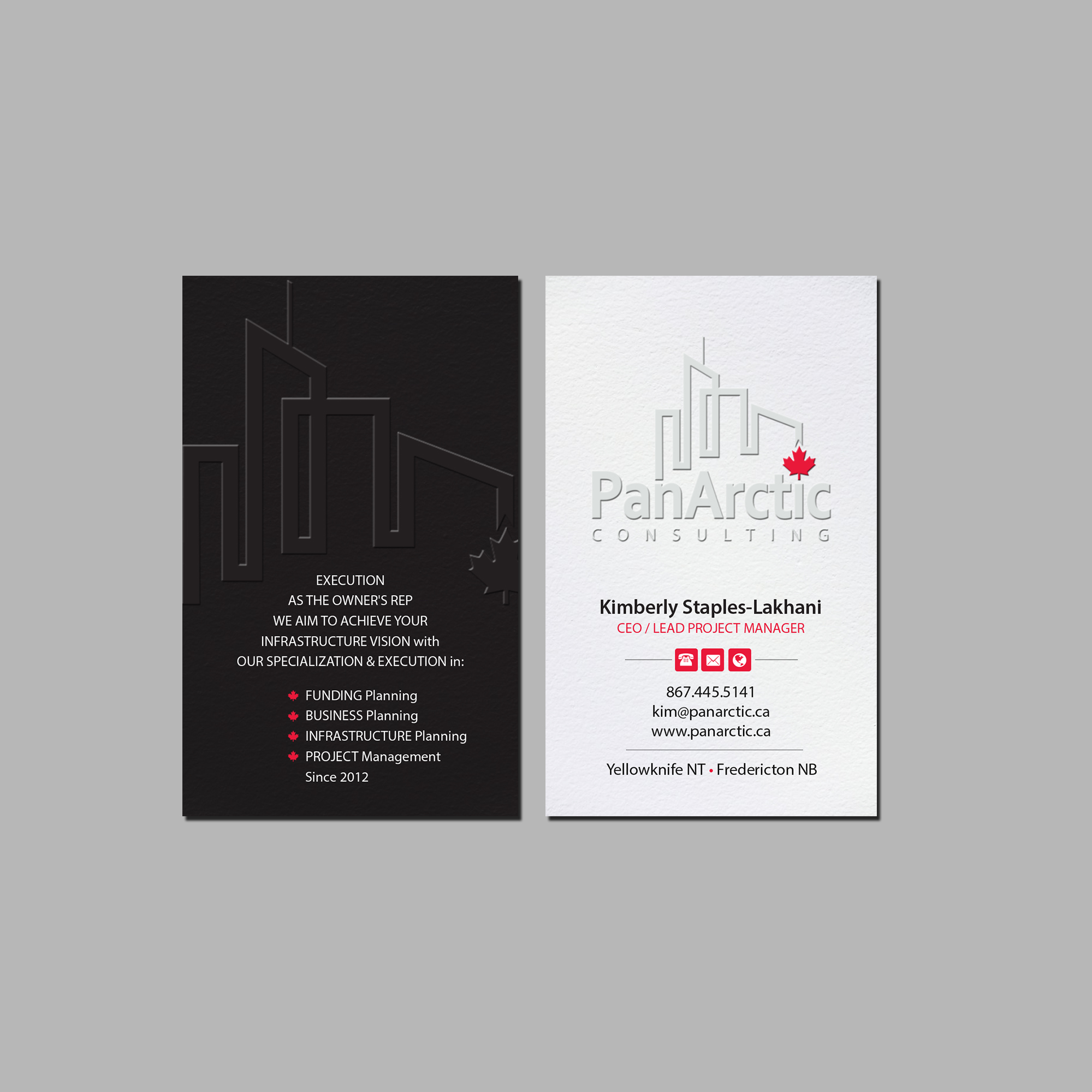 Business Card Design by Creations Box 2015 for PANARCTIC CONSULTING | Design #32814117