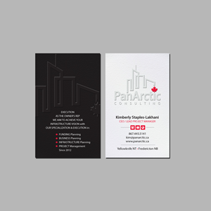Business Card Design by Creations Box 2015 for PANARCTIC CONSULTING | Design: #32814117