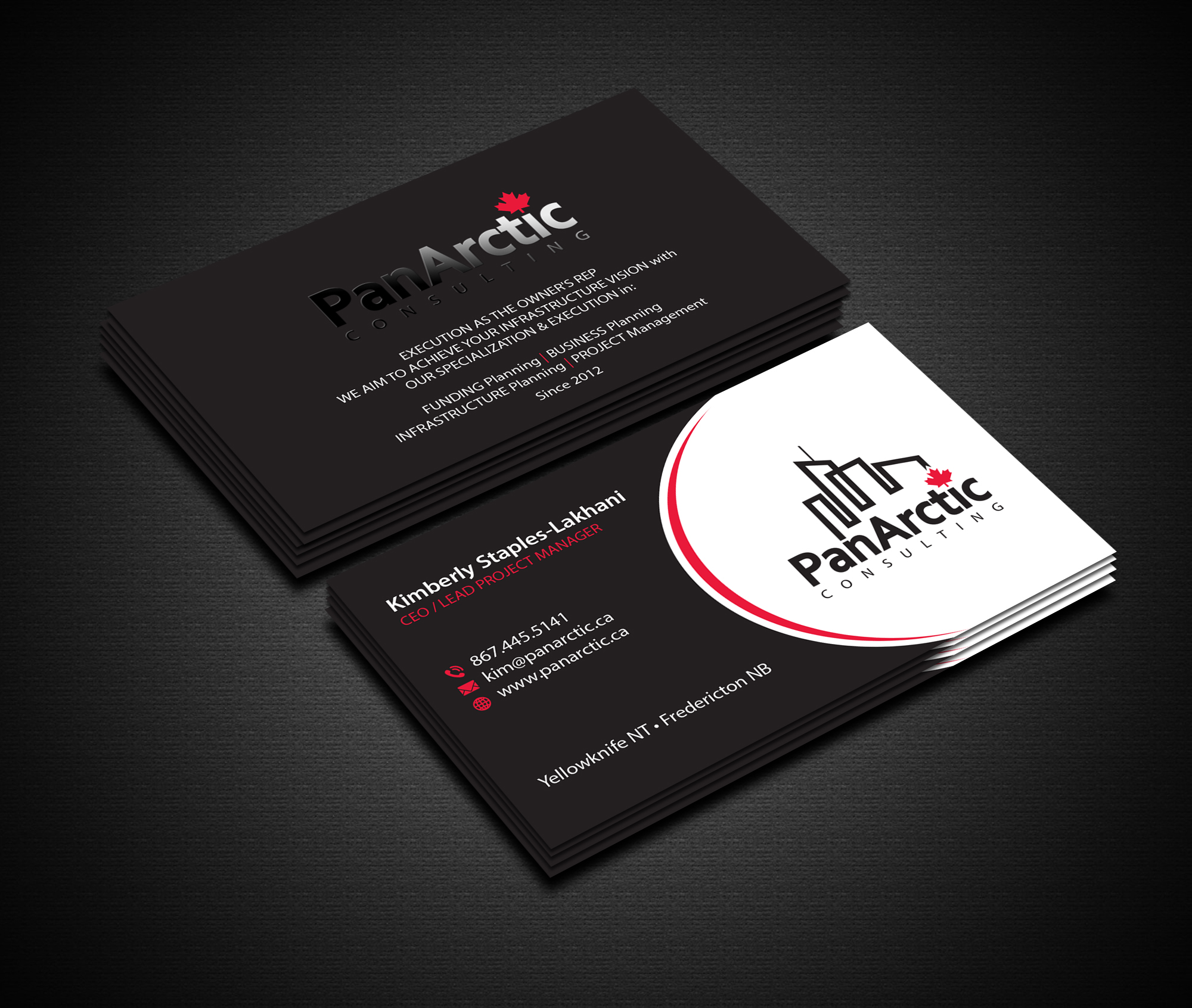 Business Card Design by Creations Box 2015 for PANARCTIC CONSULTING | Design #32814118