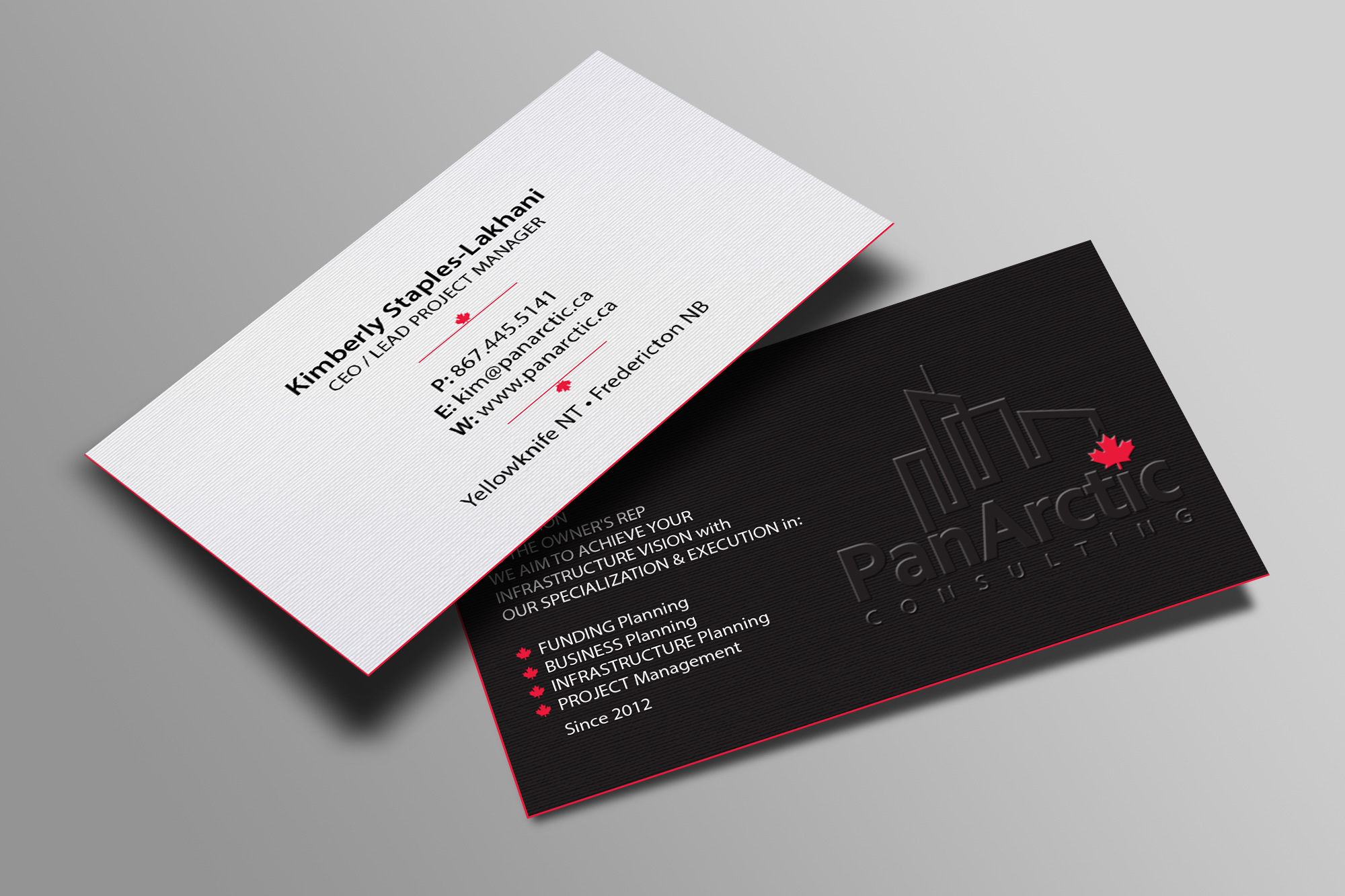 Business Card Design by Creations Box 2015 for PANARCTIC CONSULTING | Design #32814123