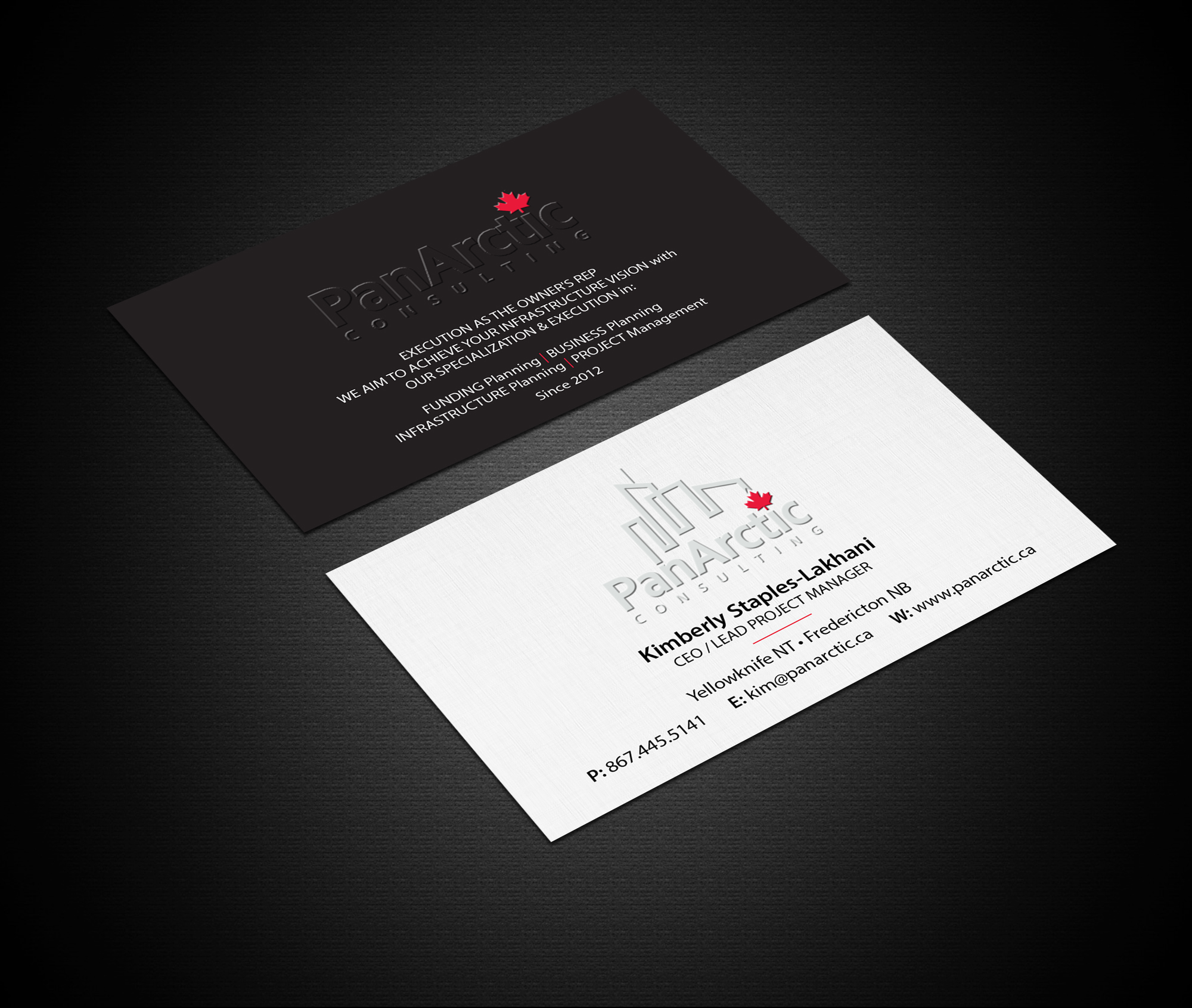 Business Card Design by Creations Box 2015 for PANARCTIC CONSULTING | Design #32814139