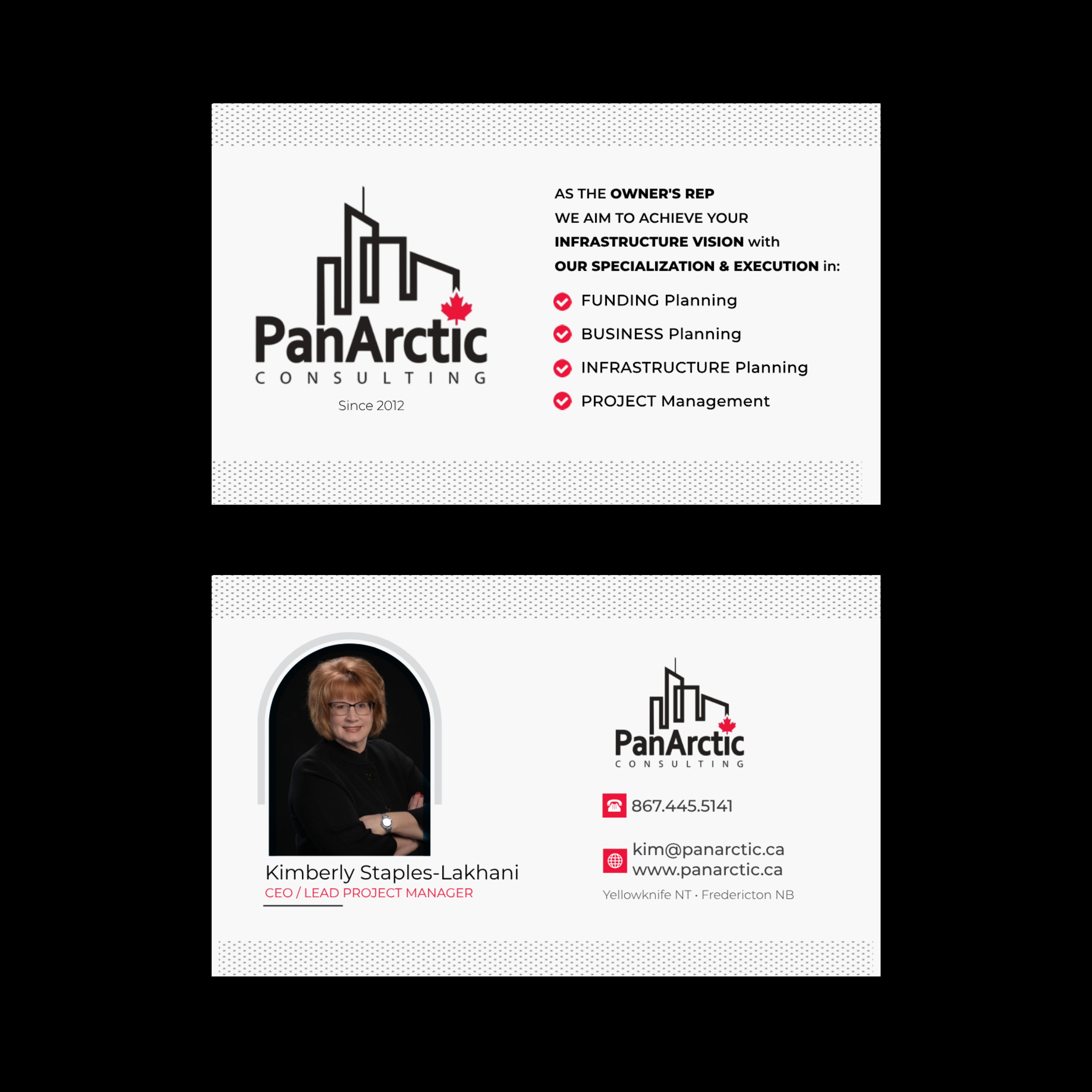 Business Card Design by Gemini Geeks for PANARCTIC CONSULTING | Design #32804781