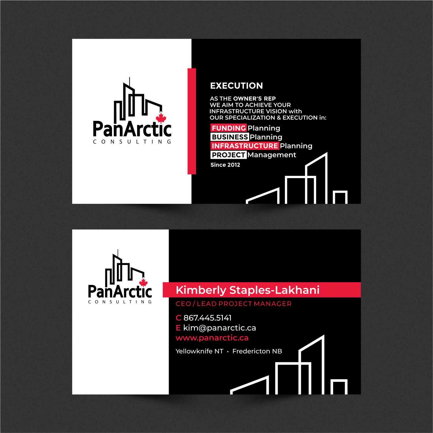 Business Card Design by ThiagoB for PANARCTIC CONSULTING | Design #32795915