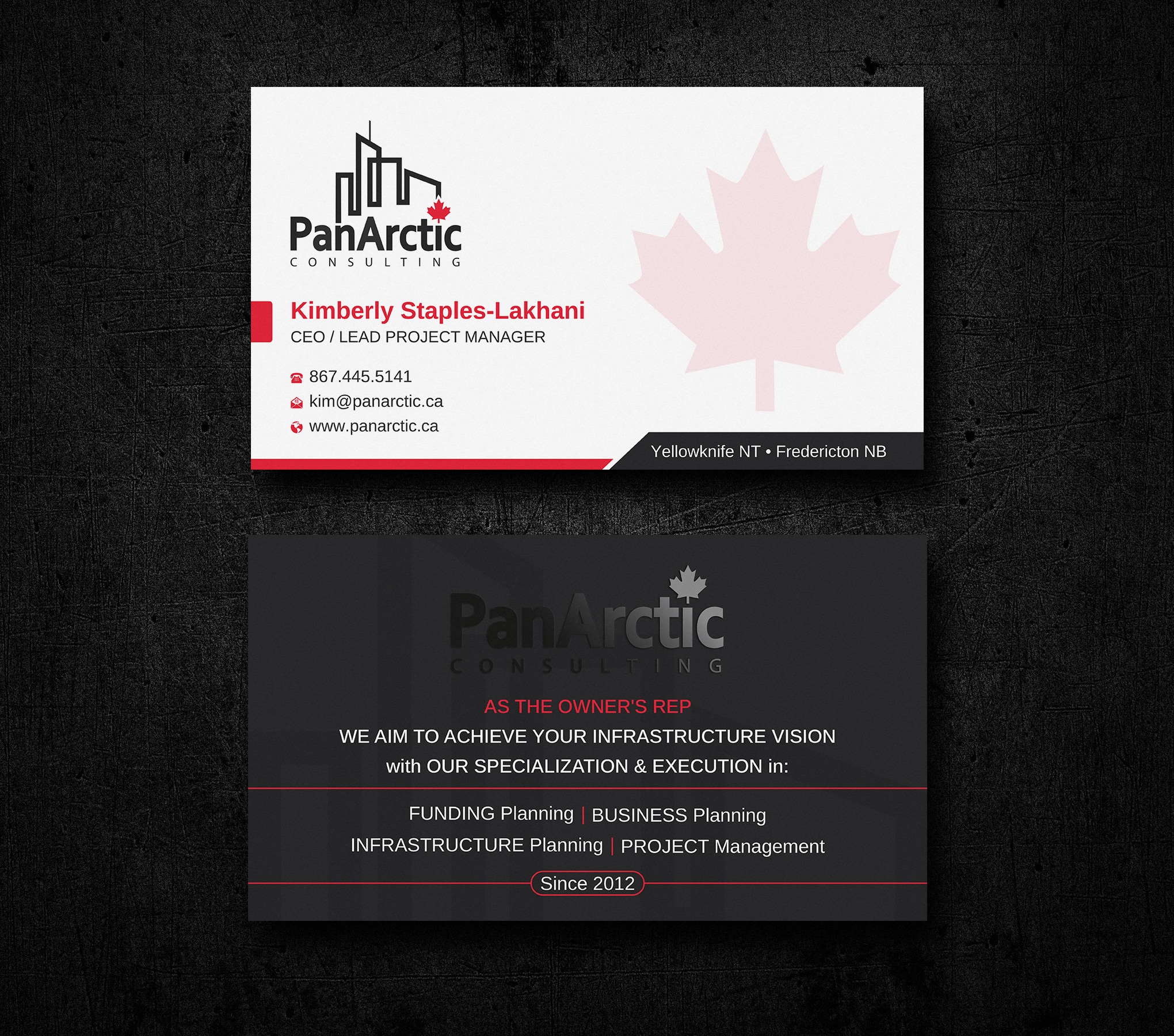 Business Card Design by Uttom 2 for PANARCTIC CONSULTING | Design #32802553