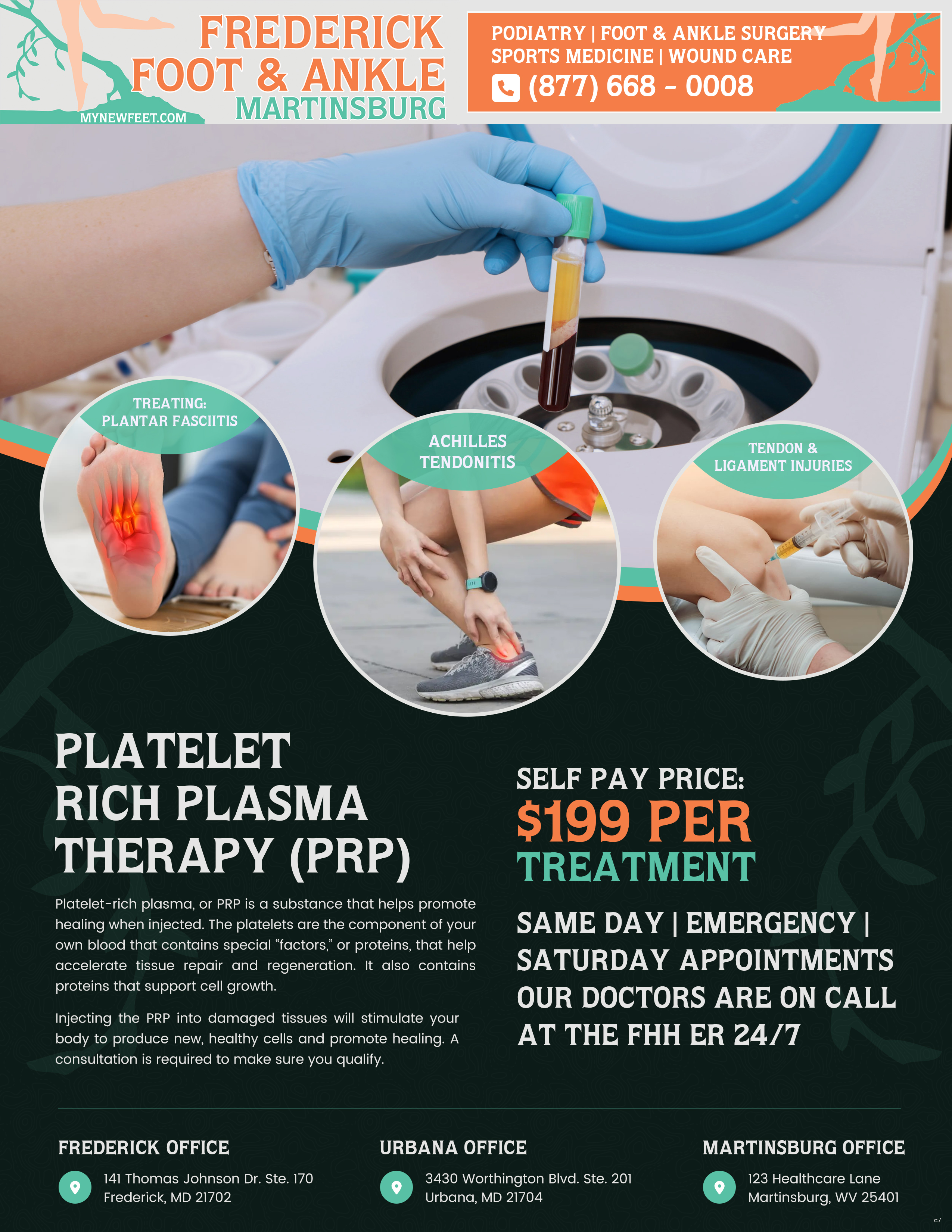 Flyer Design by pb for Frederick Foot & Ankle | Design #32802729