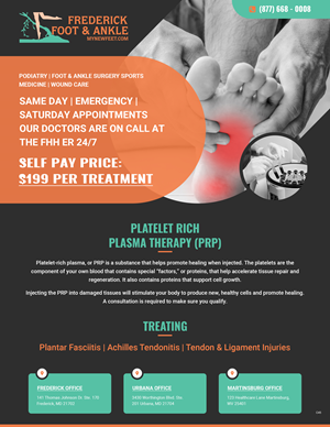 Flyer Design by pb for Frederick Foot & Ankle | Design: #32802736