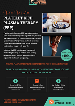 Flyer Design by pb for Frederick Foot & Ankle | Design: #32802741