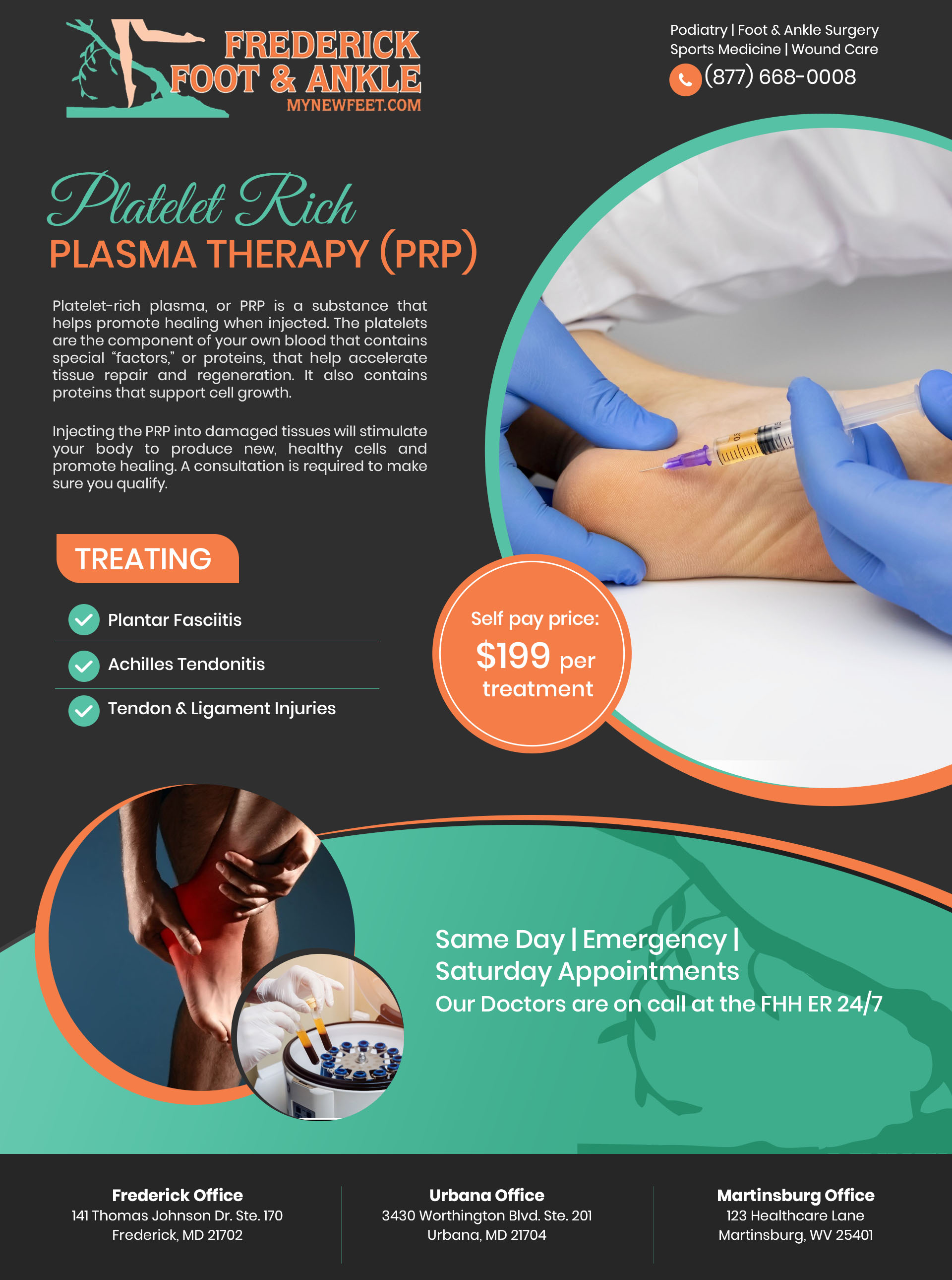 Flyer Design by pb for Frederick Foot & Ankle | Design #32802750