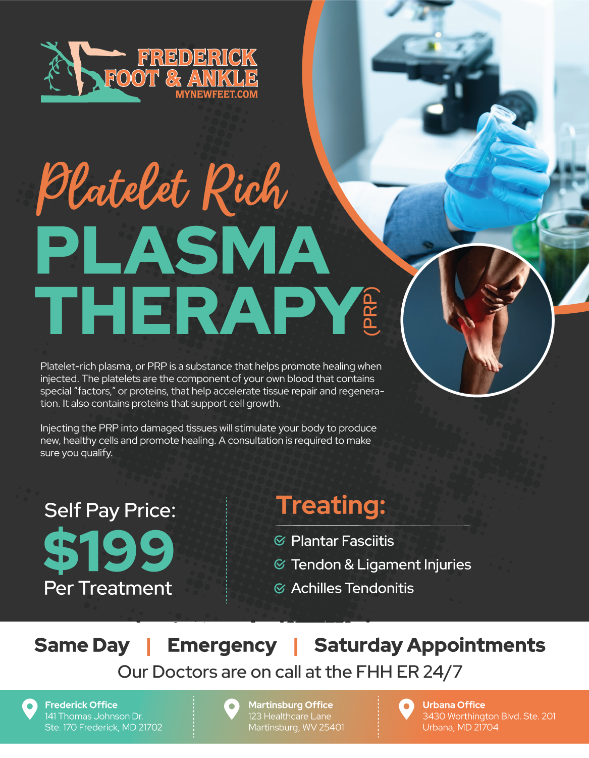 Flyer Design by JK18 for Frederick Foot & Ankle | Design #32798099