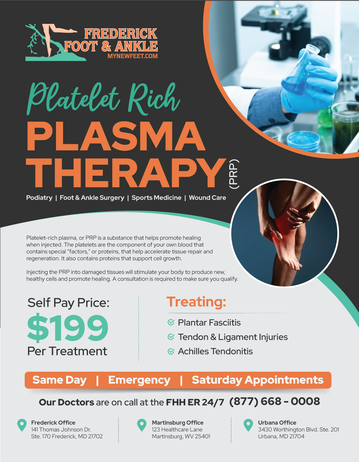 Flyer Design by JK18 for Frederick Foot & Ankle | Design #32798524