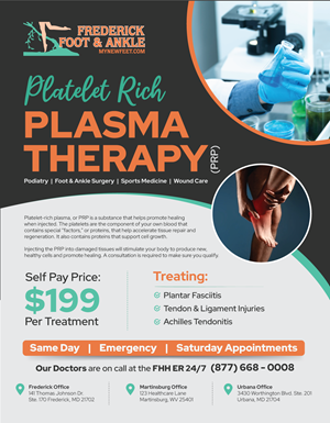 Flyer Design by JK18 for Frederick Foot & Ankle | Design: #32798524