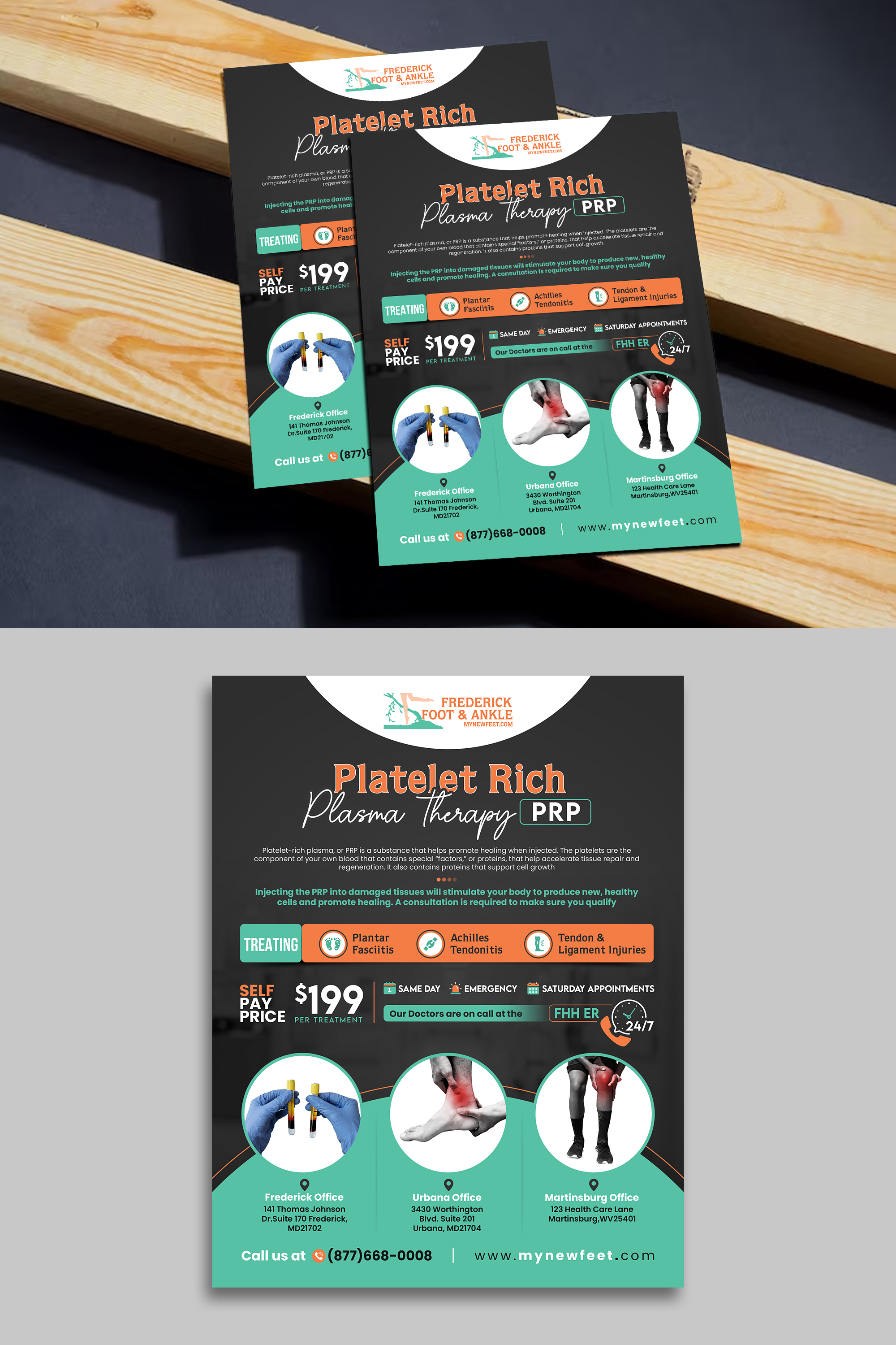 Flyer Design by debdesign for Frederick Foot & Ankle | Design #32798610