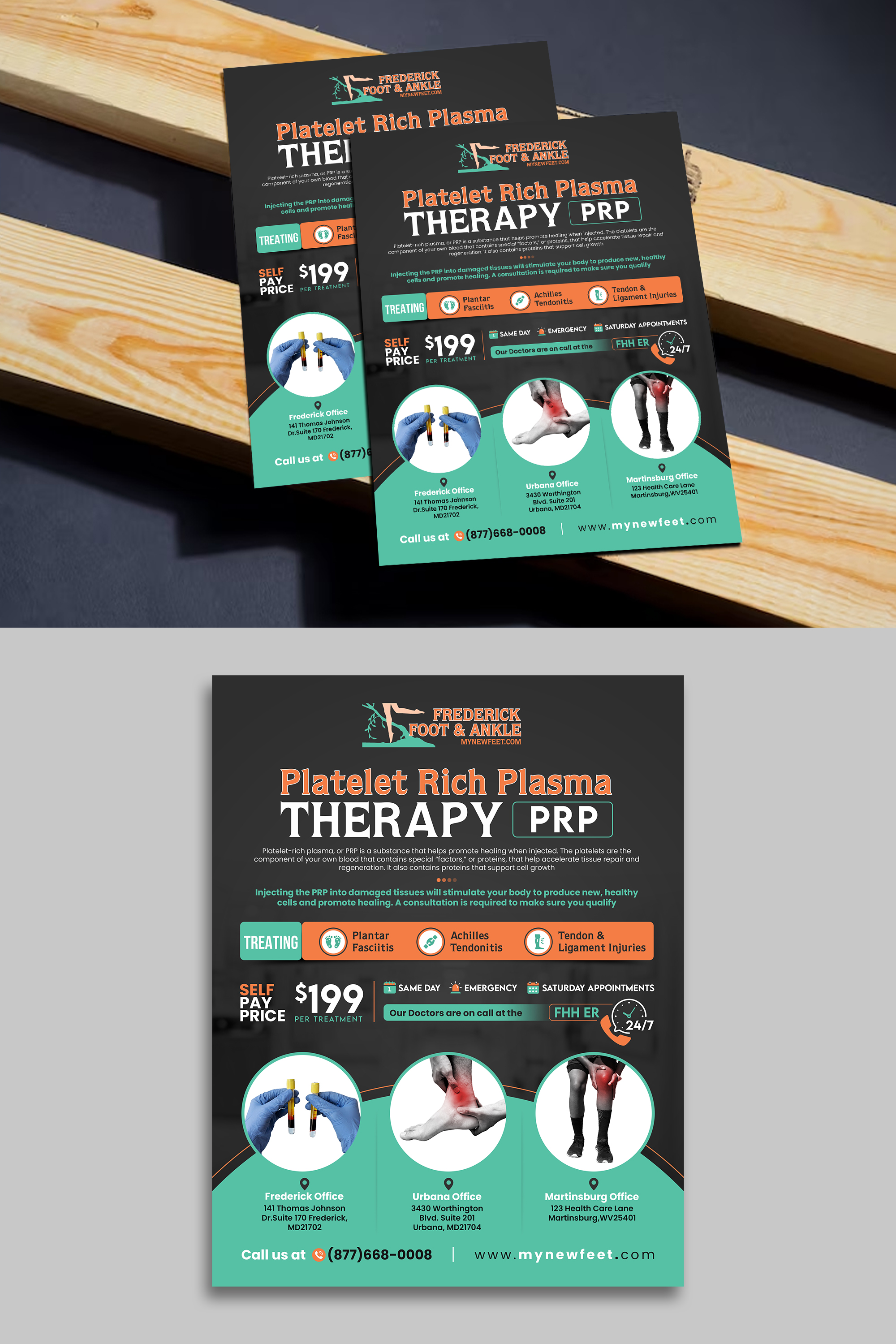 Flyer Design by debdesign for Frederick Foot & Ankle | Design #32798611