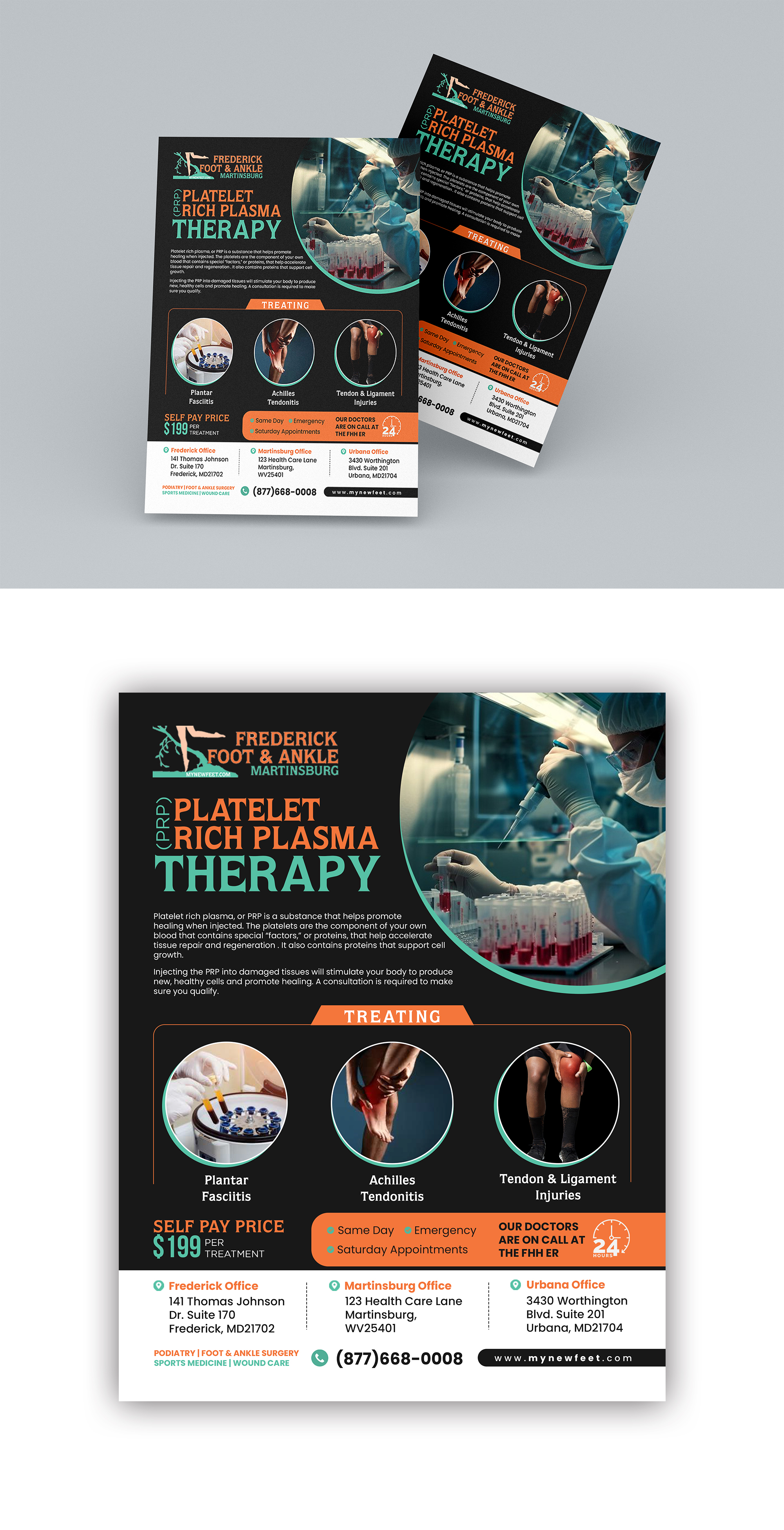 Flyer Design by debdesign for Frederick Foot & Ankle | Design #32799402