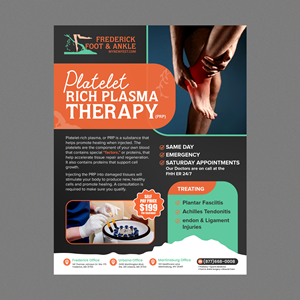 Flyer Design by Stan$oul for Frederick Foot & Ankle | Design: #32799716