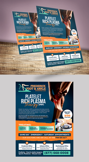 Flyer Design by Aurora:) for Frederick Foot & Ankle | Design: #32799151