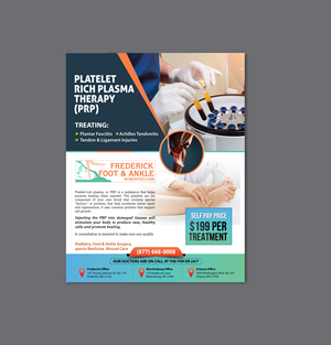 Flyer Design by meet007 for Frederick Foot & Ankle | Design: #32801835