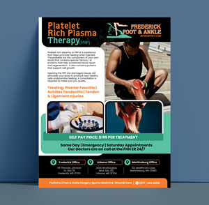 Flyer Design by Dzhafir for Frederick Foot & Ankle | Design: #32800772