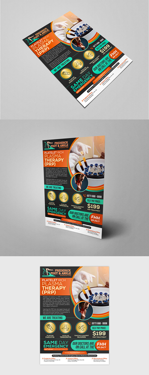 Flyer Design by HeshanKavinda for Frederick Foot & Ankle | Design #32799358