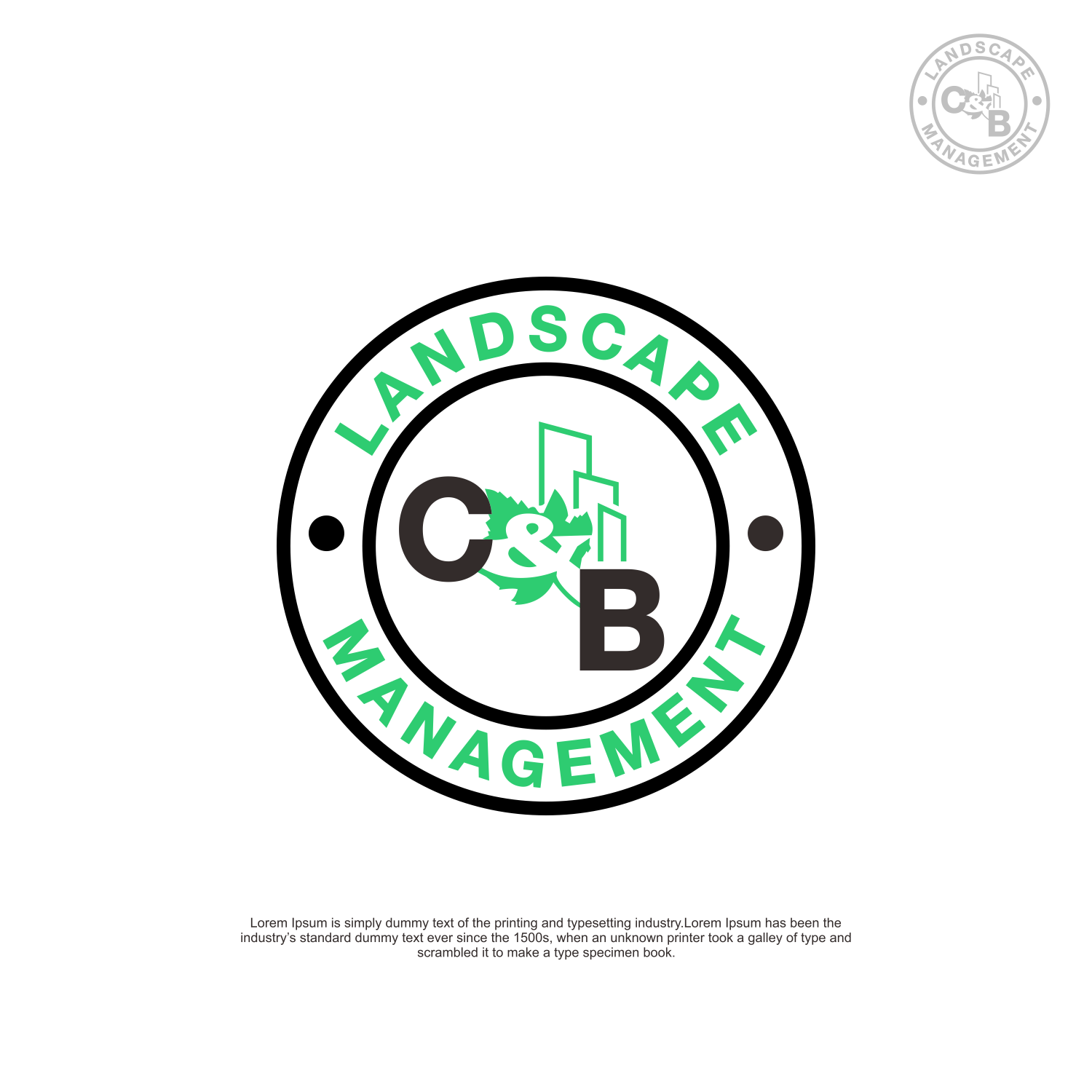 Logo Design by Apache Kretek for C&B Landscape Management | Design #32808189
