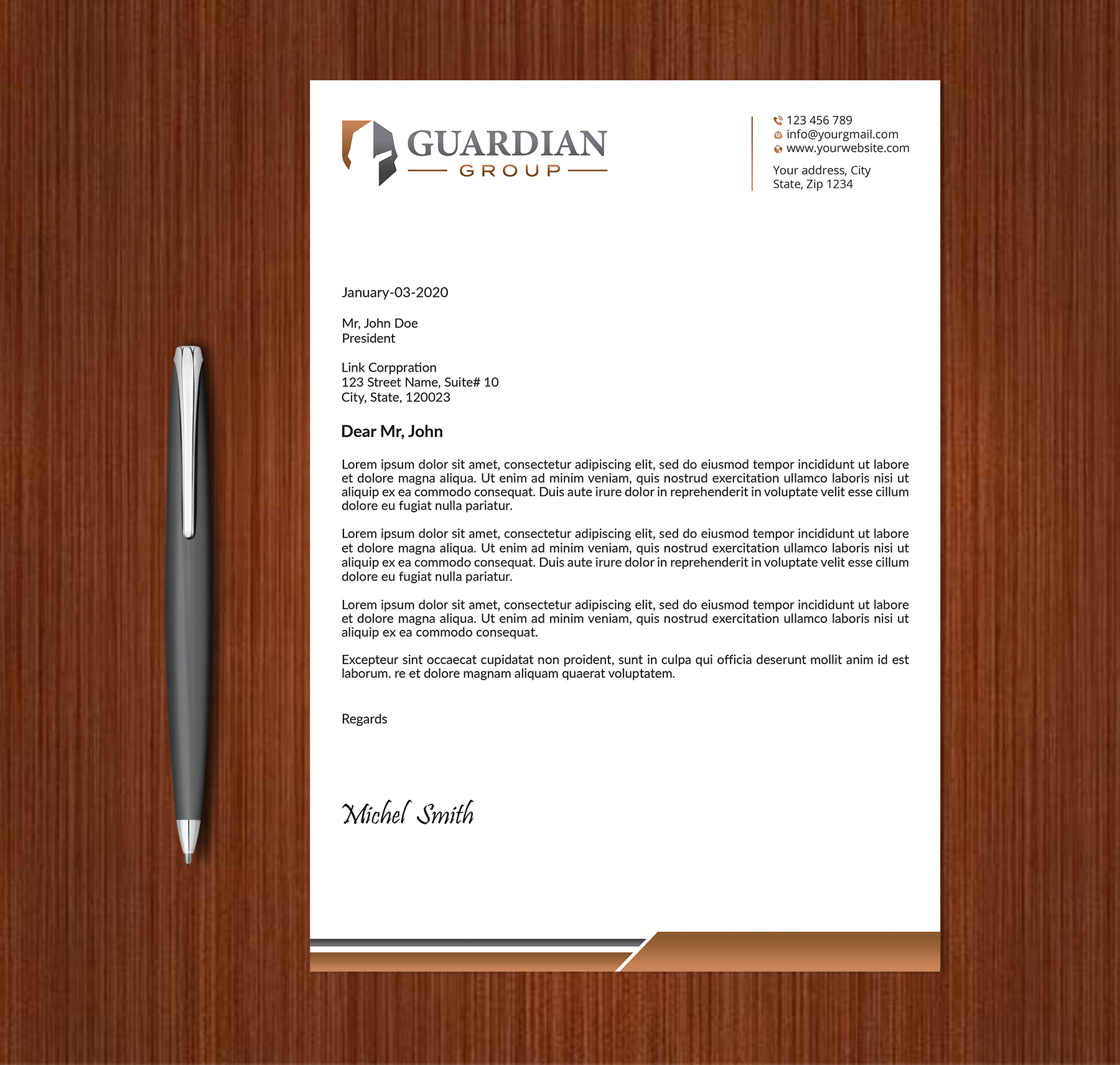 Stationery Design by Expert Bappy for this project | Design #32804025