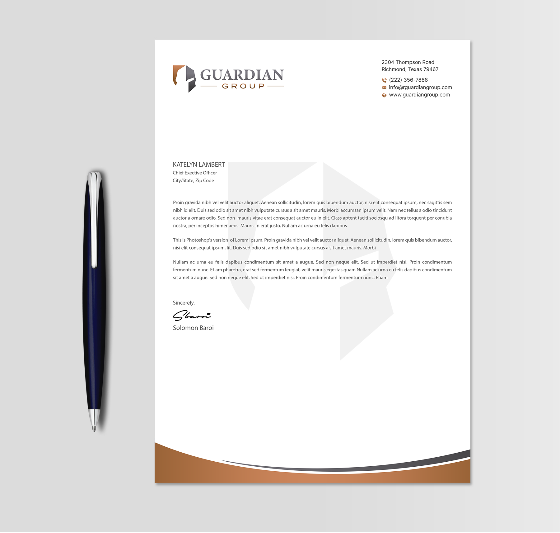 Stationery Design by DesignShout for this project | Design #32812951