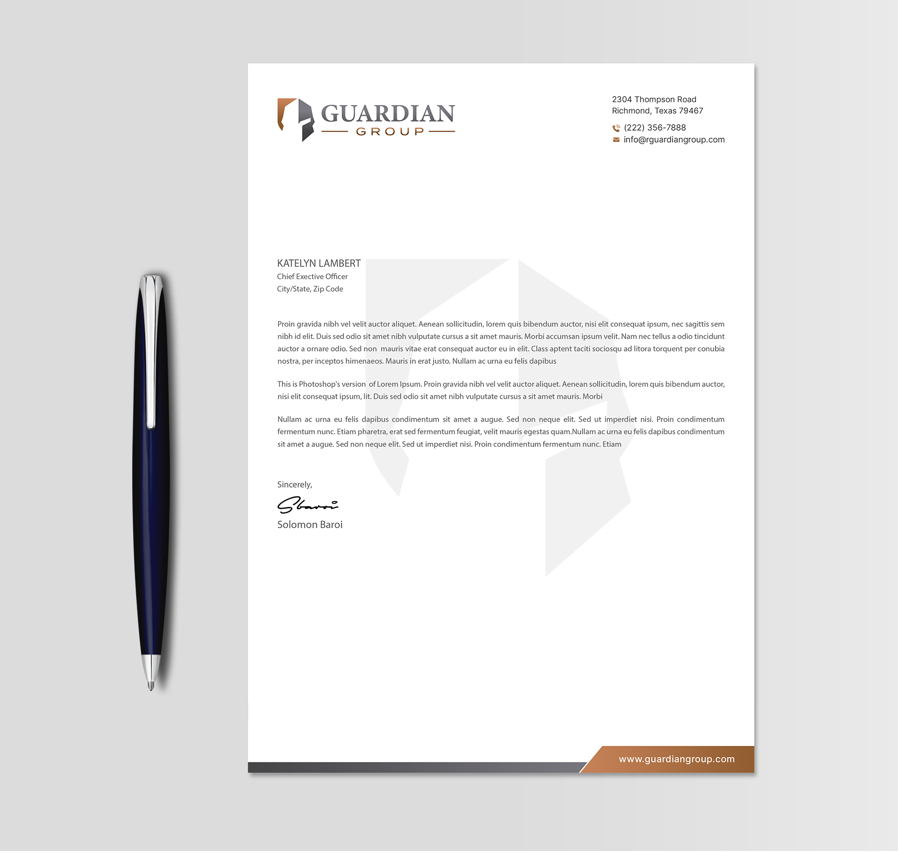 Stationery Design by DesignShout for this project | Design #32812952